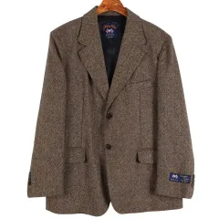 MARSPEOPLE ムーンツイード ヘリンボーン ブレーザー ジャケット S / k1433