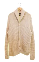 ダブルアールエル RRL 00s ショールカラーガウン コットンリネン 00's 一つ星 カーディガン ベージュ 3Lサイズ 103MT-3548