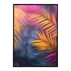 【B4サイズ（約25x36cm）】【lh-poster-9995】【フレーム付き】ヤシの木 パームツリー ココナッツ 緑 植物 サーフ シンプル ミニマリスト ポスター 縦 インテリア