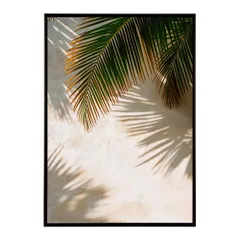 【B2サイズ（約51x73cm）】【lh-poster-9999】【フレーム付き】ヤシの木 パームツリー ココナッツ 緑 植物 サーフ シンプル ミニマリスト ポスター 縦 インテリア