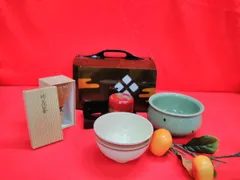 アンティーク 和風インテリア 茶道具セット 民芸品 コレクション 未使用品 長期間保管品 箱入り P534