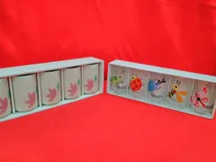 食器 陶器製・湯呑み&ガラスコップ(小) 各5ケ 10点まとめ 未使用品 箱入り P538