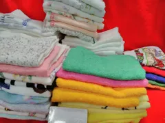 日用雑貨 タオル フェイスタオル&ハンドタオル 55枚まとめ ※汚れた物は雑巾やウエスにどうぞ! P521