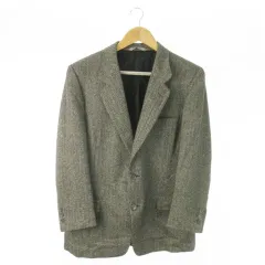 ヘルノ HERNO × エルメネジルドゼニア Ermenegildo Zegna テーラードジャケット 総裏地 カシミヤ ヘリンボーン 177/40 グレー /AO8 ■GY18のサムネイル