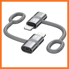 【新品】 RAVIAD Type C to ライトニング 変換アダプタ (2個セット) 36W PD急速充電 PDチップ搭載 高速データ転送 USB-C i-Phone 変換コネクタ アルミ合金外装 シリコンバンド設計 タイプCからiOS変換コネクタ iO 0