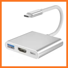 【新品】 HDMI Type-C変換アダプター iphone対応 3-IN-1 USB タイプC ＨＤＭＩ 変換アダプタ 【HDMI+USB3.0+PD100W急速充電】 5Gbps高速データ 4K@30Hz解像度 USB Cハブ 拡張/複製モード Swi 1