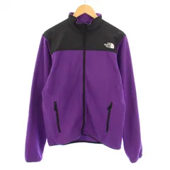 ザノースフェイス THE NORTH FACE MOUNTAIN VERSA MICRO JACKET マウンテンバーサマイクロジャケット フリース スタンドカラー アウター ジップアップ 切替 ロゴ ストレッチ L 紫 パープル 黒