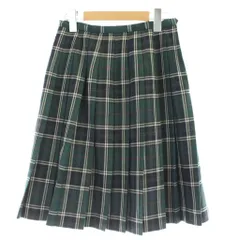 イーストボーイ EAST BOY プリーツスカート タータンチェック ひざ丈 9 緑 グリーン 8203618 /AP