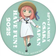 [Used] Badge/Pin: Anya Forger (White Outfit) Original Pin Badge - Bonus item for purchasing food booth menu at "EXPO2025 Osaka-Kansai Expo SPY×FAMILY DINING"