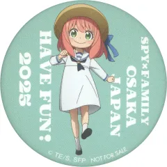 【中古】バッジ・ピンズ アーニャ・フォージャー(服装白) オリジナル缶バッジ 「EXPO2025 大阪・関西万博 SPY×FAMILY DINING」 フードブースメニュー購入特典