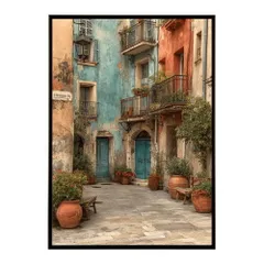 【A4サイズ（約21x30cm）】【lm-poster-1335】【フレーム付き】ポスター 北欧 インテリア 壁掛け アートプリント モダン デザイン シンプル 空間演出 リビング 寝室 玄関 カフェ風 インテリア