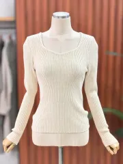 ハートネック ニット