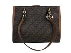 マイケルコース　MICHAEL KORS　トートバッグ　ソフィア　A4可　キャンバス/レザー　ブラウン　匿名配送　送料無料
