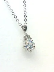 日本製 スクエアカットクリスタルペンダント◇４×４mm ２色展開 高品質クリスタル使用 P 1010