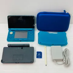 【すぐ遊べる】【動作確認済み】3DSハード ニンテンドー 3DS 本体 CTR-001 アクアブルー 青 水色 BR6