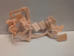 バンダイ SDモスランド東宝怪獣大図鑑 リトルゴジラ/キングギドラ/デストロイア〔集合体〕/モスラ〔成虫〕/キングシーサー 橙