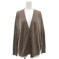 ユニクロ UNIQLO × アニヤ ハインドマーチ ANYA HINDMARCH タグ付き メリノオーバーサイズVネックカーディガン ニット 長袖 ウール M 茶 ブラウン 251-476105 /GV