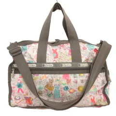 レスポートサック LesportSAC ショルダー ボストンバッグ トラベルバッグ 総柄 ライトピンク