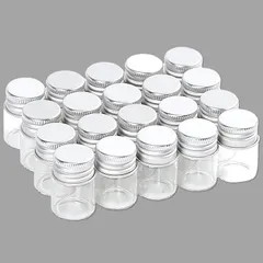 ガラス瓶 ミニボトル 小瓶 ガラス 密閉 小分け 20個 セット クリア 5ml