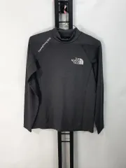 THE NORTH FACE (ザ・ノース・フェイス) 平昌 長袖 タートルネック Tシャツ チャコール グレー S
