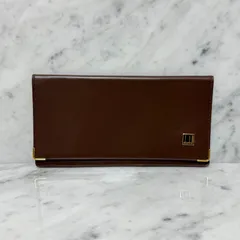 新品 未使用 dunhill ダンヒル 長財布 二つ折り 札入れ ブラウン 本革 レザー