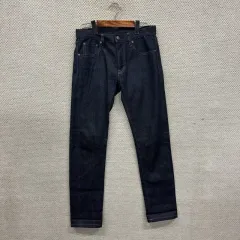 UNIQLO ユニクロ カジュアル セルビッジ デニム ズボン 29インチ A02603