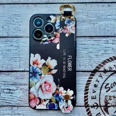 スマホケース 携帯ケース カバー iPhone16 iPhone16 Pro iPhone16 Pro Max iPhone16 Plus おしゃれ 韓国風 花柄 フラワー ベルト付き スタンド機能 カメラ保護