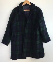 マックレガー ハリスツイードコート メンズ M グリーン×ネイビー 3012202512080047