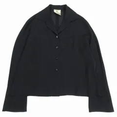 Jocomomola ホコモモラ 薄地 シャツ ジャケット オープンカラー ブラック サイズM レディース 【中古】のサムネイル