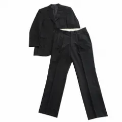 REGAL リーガル チョークストライプ柄 スーツセットアップ チャコールグレー3B 2タックパンツ サイズLL メンズ 【中古】