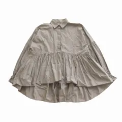 Mila Owen ミラオーウェン シャツ衿ギャザーチュニックブラウス 長袖 トップス サイズS 09WFB234177 レディース 【中古】
