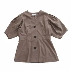IM.ARK リムアーク 23SS ジャケットライク Vネック シャツ ブラウス  ブラウン 460GSS30-0900 JK like v neck SH 半袖 S 【中古】のサムネイル
