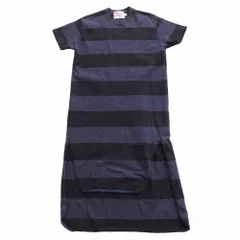 Traditional Weatherwear トラディショナル ウェザーウェア ボーダー柄 Tシャツ ワンピース 半袖 ロング  S レディース 【中古】のサムネイル