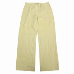 DOLCE&GABBANA ドルチェアンドガッバーナ ヘンプ100% ストレート 1タック トラウザーパンツ ベージュ サイズ42 L レディース 【中古】のサムネイル