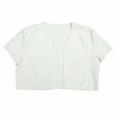 FOXEY フォクシー 37652 ニット ボレロカーディガン 半袖 ホワイト サイズ38 S レディース 【中古】