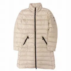 MONCLER モンクレール ダウン コート ジャケット ロング丈 モカ MOKA アウター サイズ0 S ライトベージュ系 レディース 【中古】 /TNT