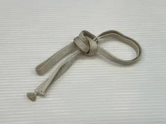 帯締/三分紐/美品/ベージュ/正絹/11117