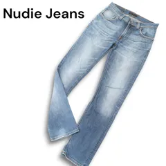 イタリア製★ Nudie Jeans ヌーディージーンズ THIN FINN★ 加工 ストレッチ スキニー デニム パンツ ジーンズ Sz.31 メンズ