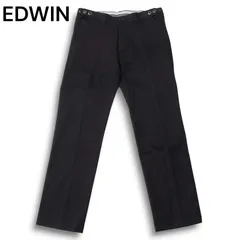 EDWIN エドウィン K50303 秋冬 ストレッチ★ コットン スラックス パンツ Sz.31 メンズ 紺 ネイビー