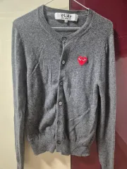 COMME des GARCONS PLAY カーディガン グレー XS