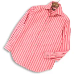 Paul Smith COLLECTION ポールスミス コレクション 通年★ ストライプ 長袖 シャツ Sz.M メンズ ピンク 日本製