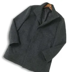 MUJI 無印良品 秋冬 ウール★ スタンドカラー コート Sz.XL メンズ グレー 大きいサイズ