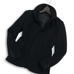 HIGH STREET ハイストリート 秋冬 メルトン ウール★ スリム ジャケット コート Sz.M メンズ 黒