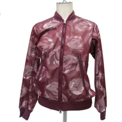 美品☆adidas×Stella McCartney フローラル柄 ボンバージャケット MA-1風 ジップジャケット ブルゾン レディース