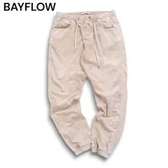 BAYFLOW ベイフロー 秋冬 コーデュロイ★ USED加工 ストレッチ イージー ジョガー パンツ Sz.2 メンズ