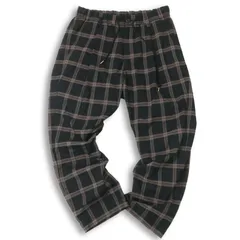 BEAMS HEART ビームス ハート 秋冬★ ストレッチ チェック イージー テーパード パンツ Sz.L メンズ