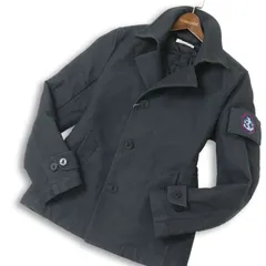 【新品 未使用】 HIDEAWAYS NICOLE ハイダウェイ ニコル 秋冬★ 中綿 シングル Pコート Sz.46 メンズ 灰 グレー