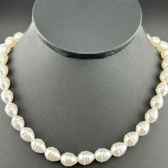 【新品】アクセサリー ネックレス フェイク パール ゴールド×ホワイト チョーカー◆