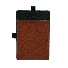 COACH(コーチ) パスケース - ブラウン×ダークブラウン レザー