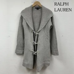 ラルフローレン カーディガン カシミヤ混 ウール ニット 長袖 ショールカラー ダッフル トグルボタン 無地 レディース S ISItems【USED】【古着】【中古】50148723